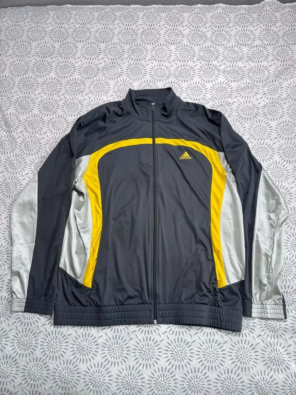 Adidas Jacket Full Zip Track Jacket Yellow Black Men’s XL